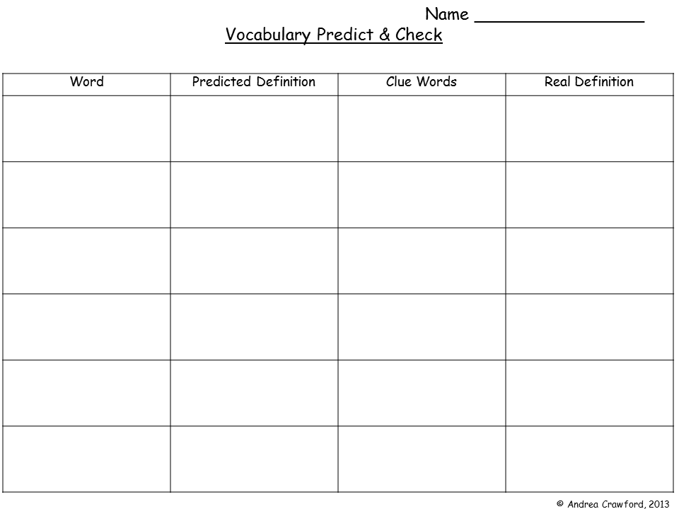 http://www.teacherspayteachers.com/Product/Vocabulary-Predictor-Chart-96157