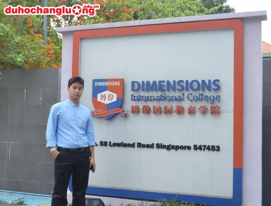 Giám đốc Công ty tu vấn du học Hằng Lương đến tham quan trường Cao đẳng Quốc tế Dimensions ở Singapore