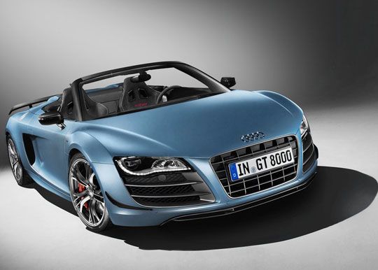 Audi R8 GT Spyder front view Audi R8 GT Spyder front view