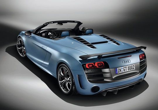 Audi R8 GT Spyde rrear view Audi R8 GT Spyde rrear view