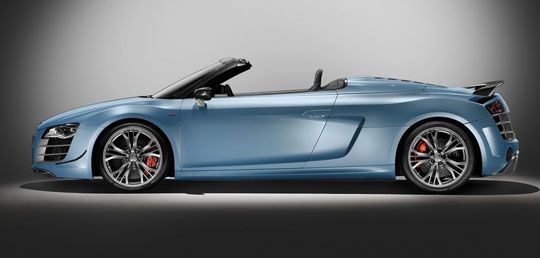 Audi R8 GT Spyder side view Audi R8 GT Spyder side view