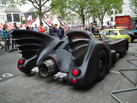 Batmobile rear view Batmobile rear view