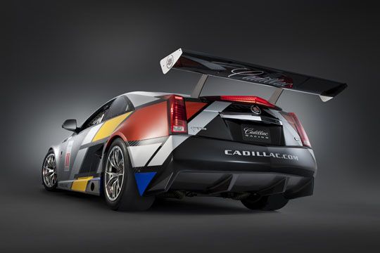 Cadillac CTS-V Coupe SCCS Race Car rear view Cadillac CTS-V Coupe SCCS Race Car rear view