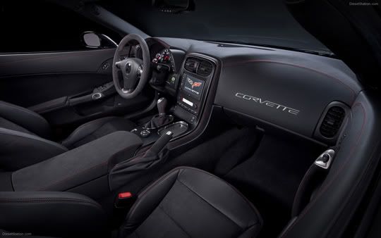 Chevrolet Corvette zo6 interior right view Chevrolet Corvette zo6 interior right view