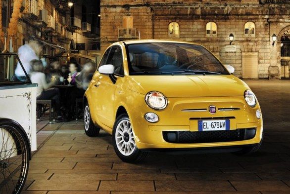 Fiat 500 yellow color therapy 