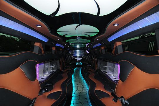 Hummer Limo black interior Hummer Limo black interior