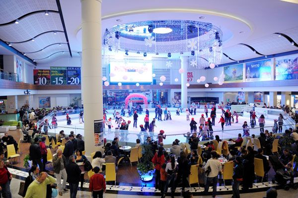 Ice skating inside Citypark Ice skating inside Citypark
