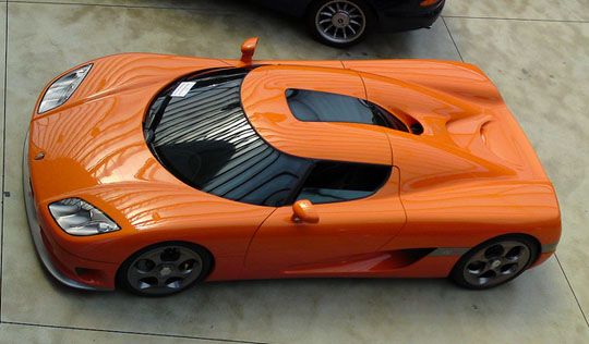 Koenigsegg CCR 2004 top view Koenigsegg CCR 2004 top view