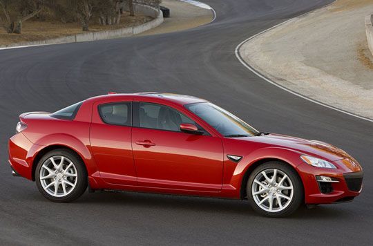 Mazda RX-8 side view Mazda RX-8 side view