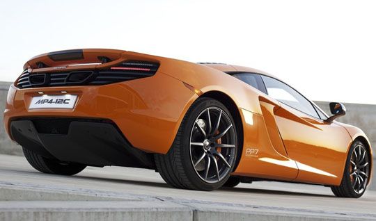 McLaren MP4-12C rear view McLaren MP4-12C rear view