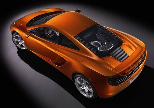 McLaren MP4-12C top view McLaren MP4-12C top view
