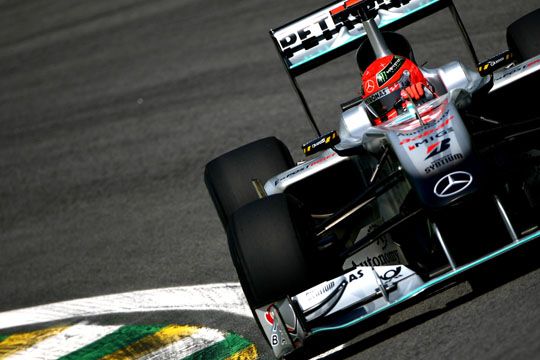 Michael Schumacher in his new Petronas Michael Schumacher in his new Petronas