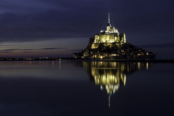 Mont Saint Michel by night Mont Saint Michel by night