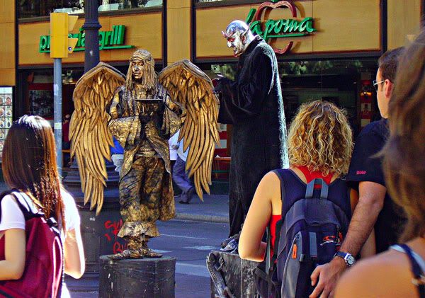 Ramblas performers Ramblas performers