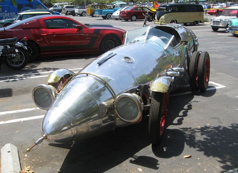 Rocket car front view Rocket car front view