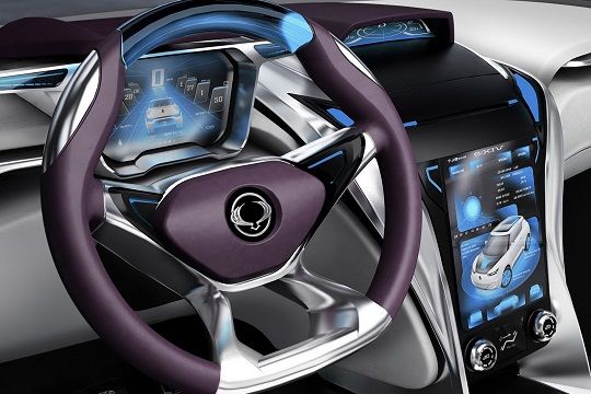 Ssangyong e-XIV cockpit view Ssangyong e-XIV cockpit view