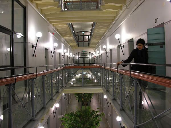 Prison hostel's main corridor at second floor Prison hostel's main corridor at second floor