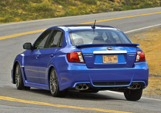 Subaru Impreza WRX 2011 rear view Subaru Impreza WRX 2011 rear view