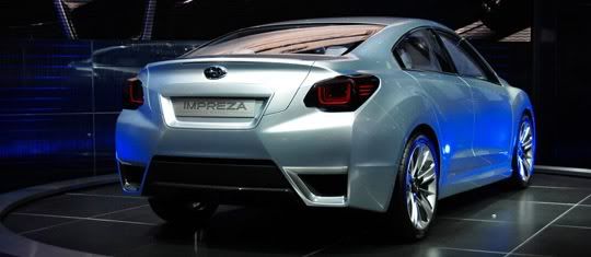 Subaru Impreza concept design rear view Subaru Impreza concept design rear view