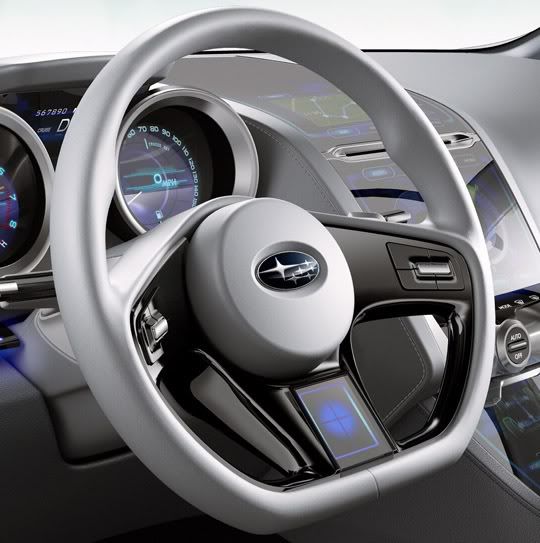 Subaru Impreza concept design steering wheel Subaru Impreza concept design steering wheel