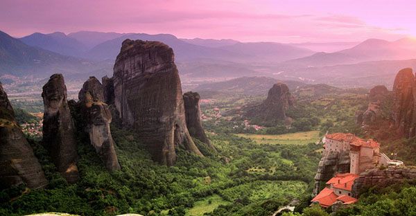 Sunset in Meteora Sunset in Meteora