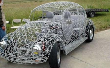 Transparent Volkswagen Beetle front left Transparent Volkswagen Beetle front left