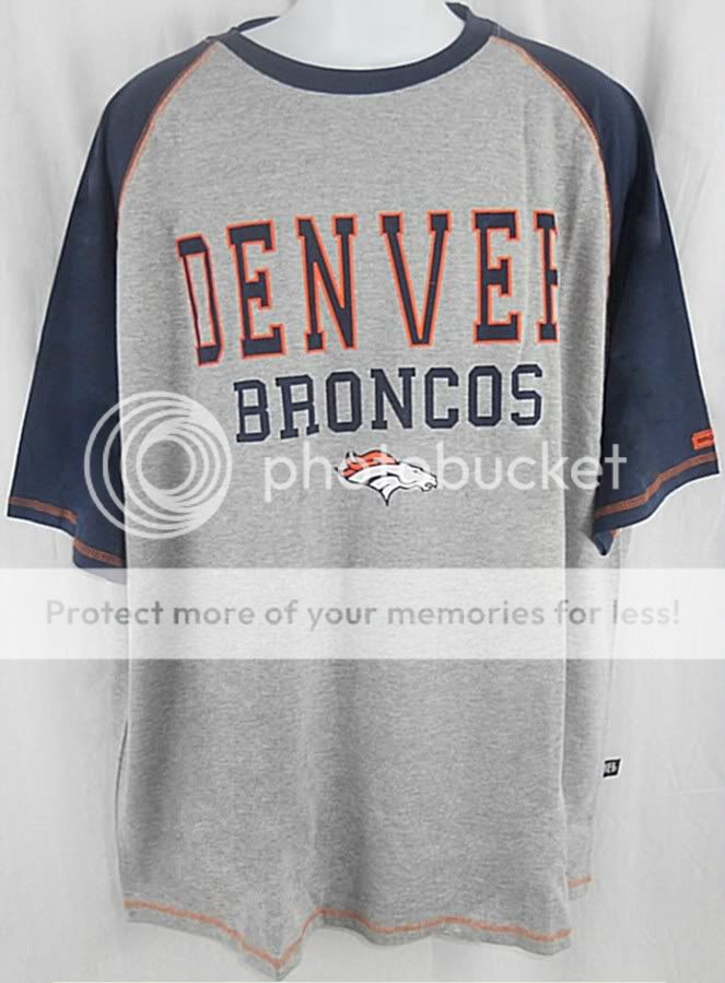 Denver Broncos NFL Team Apparel Name Logo T Shirt Big Tall Sizes