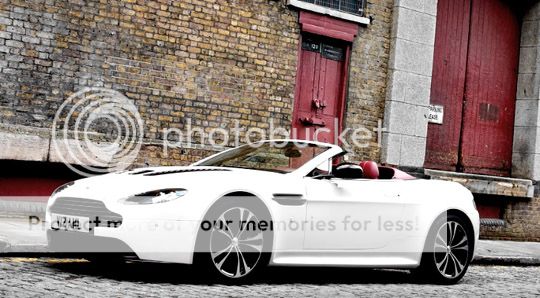 Aston Martin V12 Vantage Roadster side view