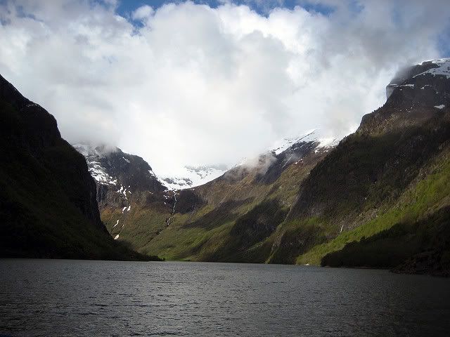 Aurlandfjord Norway in mid May