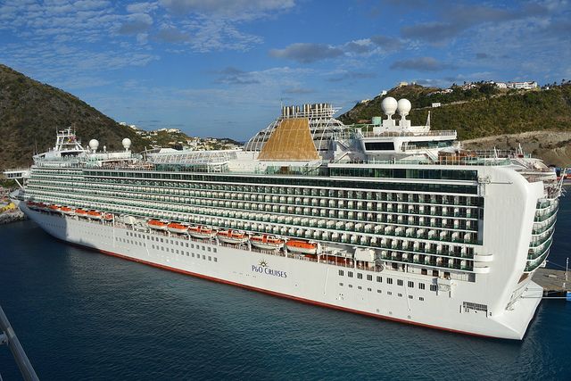 Cruise ship in the Mediterranean