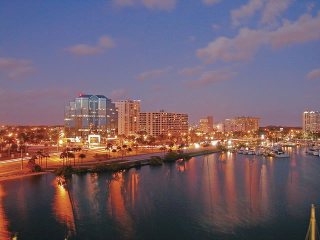 Downtown Sarasota at Dusk