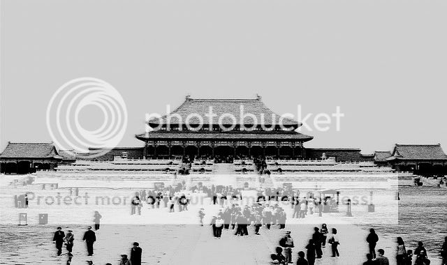 Epic vintage looking shot of The Hall of Supreme Harmony.