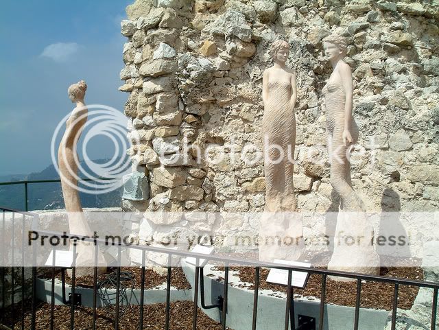 Eze Castle Statues
