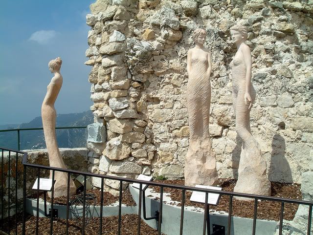 Eze Castle Statues