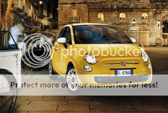 Fiat 500 yellow color therapy 