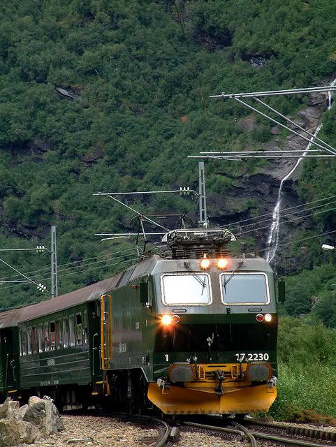 Flamsbana is the steepest trainrail in the world.