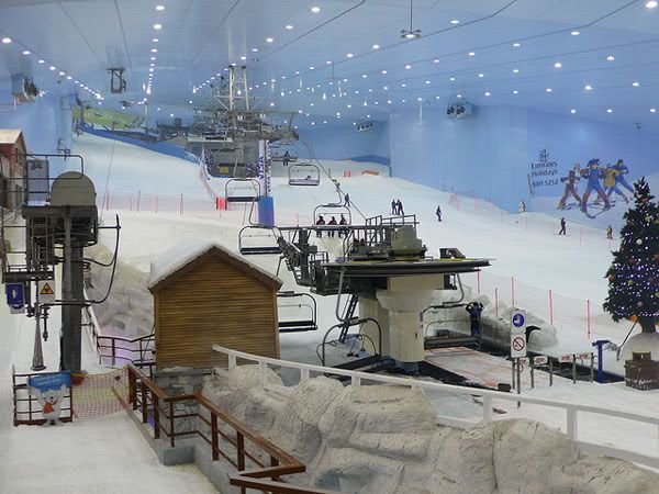 Inside the ski resort Inside the ski resort