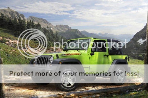 Jeep Wrangler Mountain side view