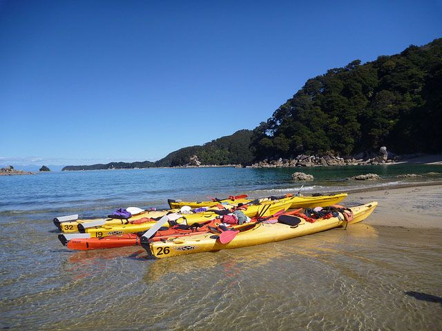 Kayaks at Mosquito Bay