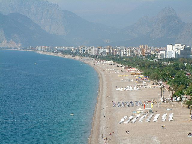 Konyaalti beach plaj Antalya, Turkey