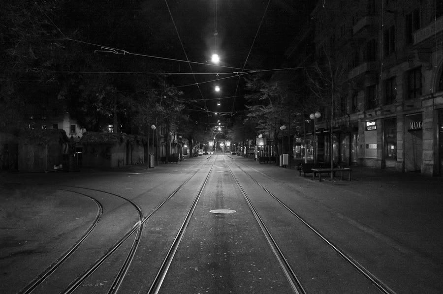 Nightview of Bahnhofstrasse