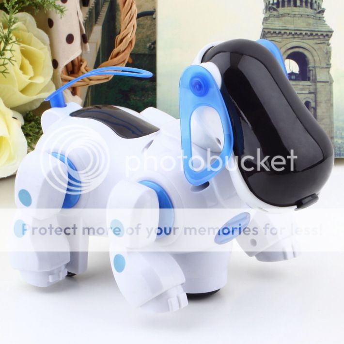 New Robotic Cute Electronic Walking Pet Dog Puppy Kids Toy with Music Light HS