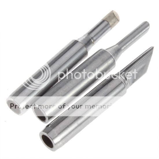 10 Pcs Solder Iron Tip 900M-T For Hakko Soldering Rework Station Tool Silver D1